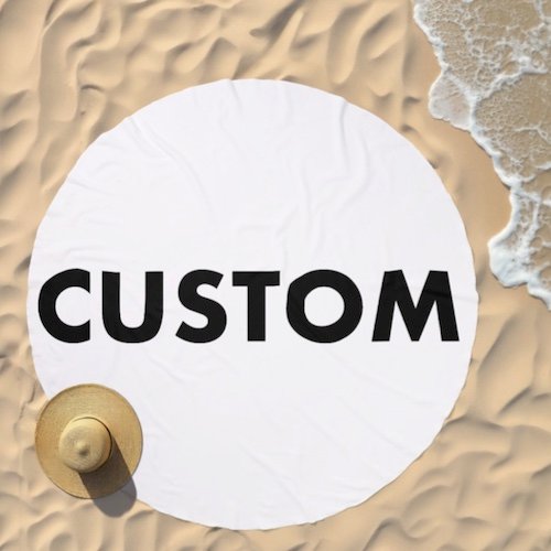 Large round personalized custom Beach Towel 1.5m 59 inches Large round personalized custom Beach Towel 1.5m 59 inches.