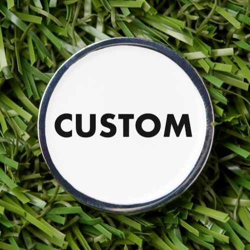Personalized custom Bottle Opener Magnetic Golf Ball Marker and Divot Tool showing marker in grass.