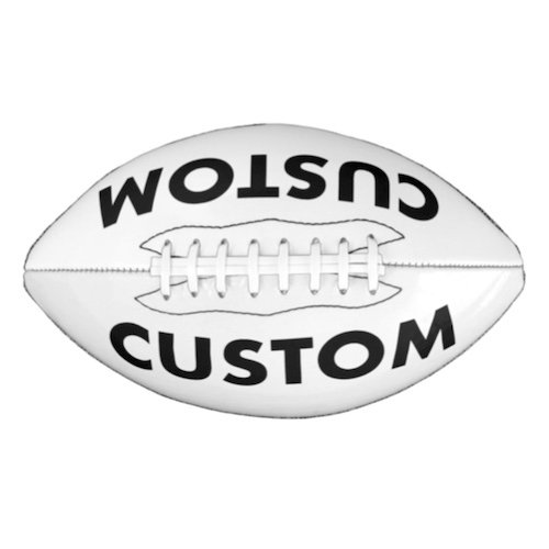 Personalized custom Football (American) 2 panel print front view.