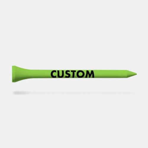 Personalized custom Golf Tees - side shaft of GREEN tee, set of 25 Personalized custom Golf Tees - side shaft of GREEN tee, set of 25.