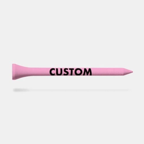 Personalized custom Golf Tees - side shaft of PINK tee, set of 25 Personalized custom Golf Tees - side shaft of PINK tee, set of 25.