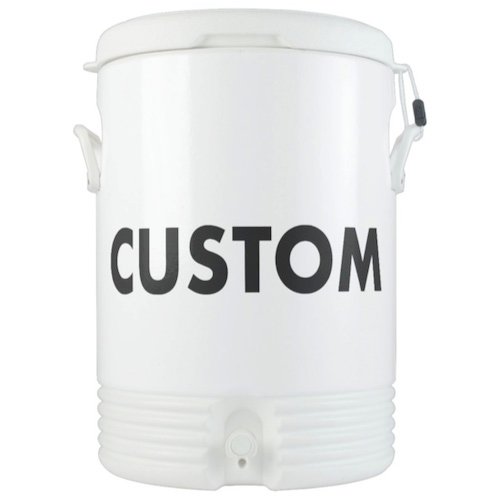 Personalized custom Igloo Beer Cooler - 10 Gallon front view Personalized custom Igloo Beer Cooler - 10 Gallon front view.