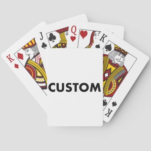 Personalized custom POKER Playing Cards Deck.