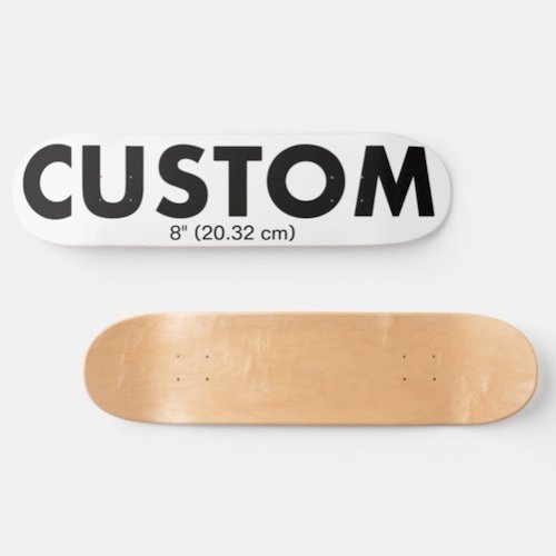 Screenshot Personalized custom Skateboard Deck 8" (20.32 cm).