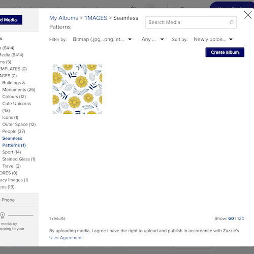 Upload image screen - Custom Capri Infinite Color Background Editing Personalized custom Giant Fast Four carry bag.