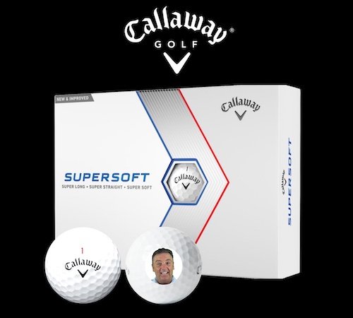 Callaway Supersoft custom photo golf balls.
