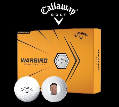 Callaway Warbird custom photo golf balls.