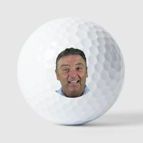 Custom photo golf balls.