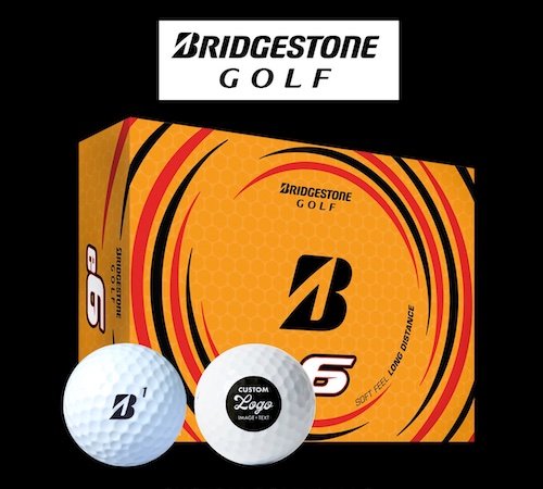 Custom golf balls Bridgestone e6 logo golf balls.