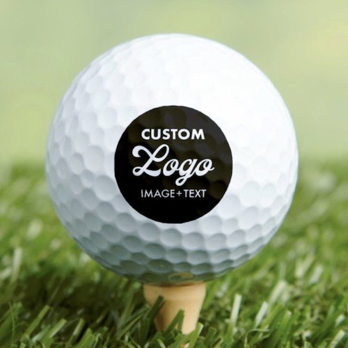 Custom logo golf balls.