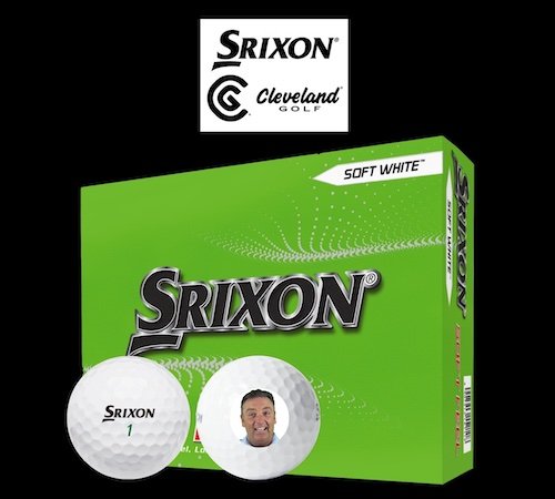 Srixon Soft Feel custom photo golf balls.