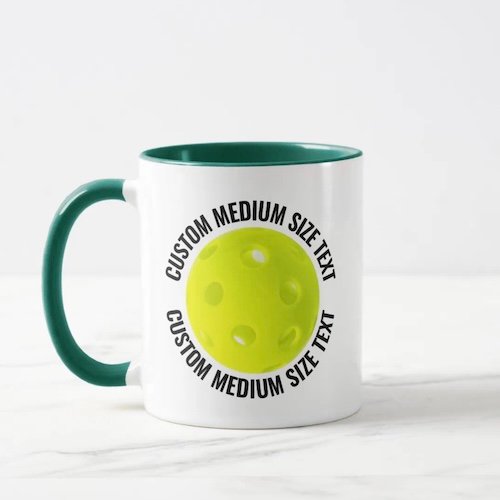 Medium Text HUNTER GREEN Combo 11oz Custom Pickleball Mug Medium Text HUNTER GREEN Combo 11oz Custom Pickleball Mug.