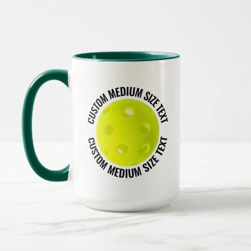 Medium Text HUNTER GREEN Combo 15oz Custom Pickleball Mug Medium Text HUNTER GREEN Combo 15oz Custom Pickleball Mug.