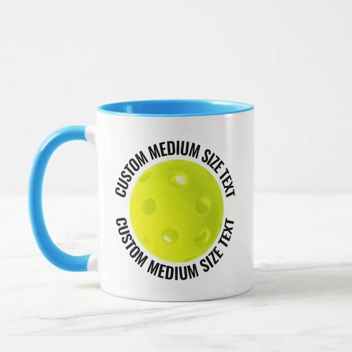 Medium Text LIGHT BLUE Combo 11oz Custom Pickleball Mug Medium Text LIGHT BLUE Combo 11oz Custom Pickleball Mug.