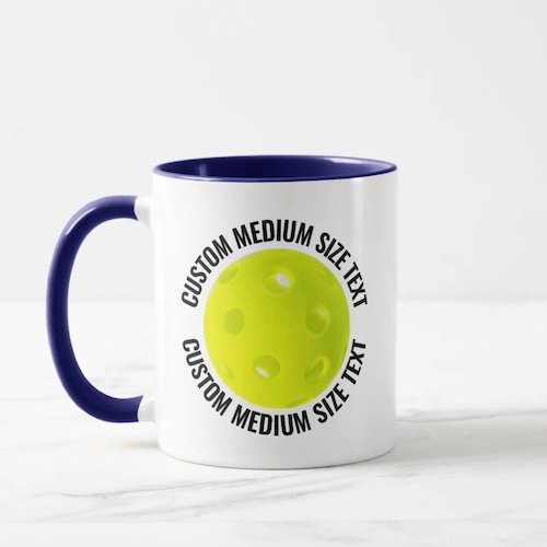 Medium Text NAVY BLUE Combo 11oz Custom Pickleball Mug Medium Text NAVY BLUE Combo 11oz Custom Pickleball Mug.