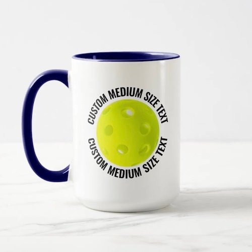 Medium Text NAVY BLUE Combo 15oz Custom Pickleball Mug Medium Text NAVY BLUE Combo 15oz Custom Pickleball Mug.